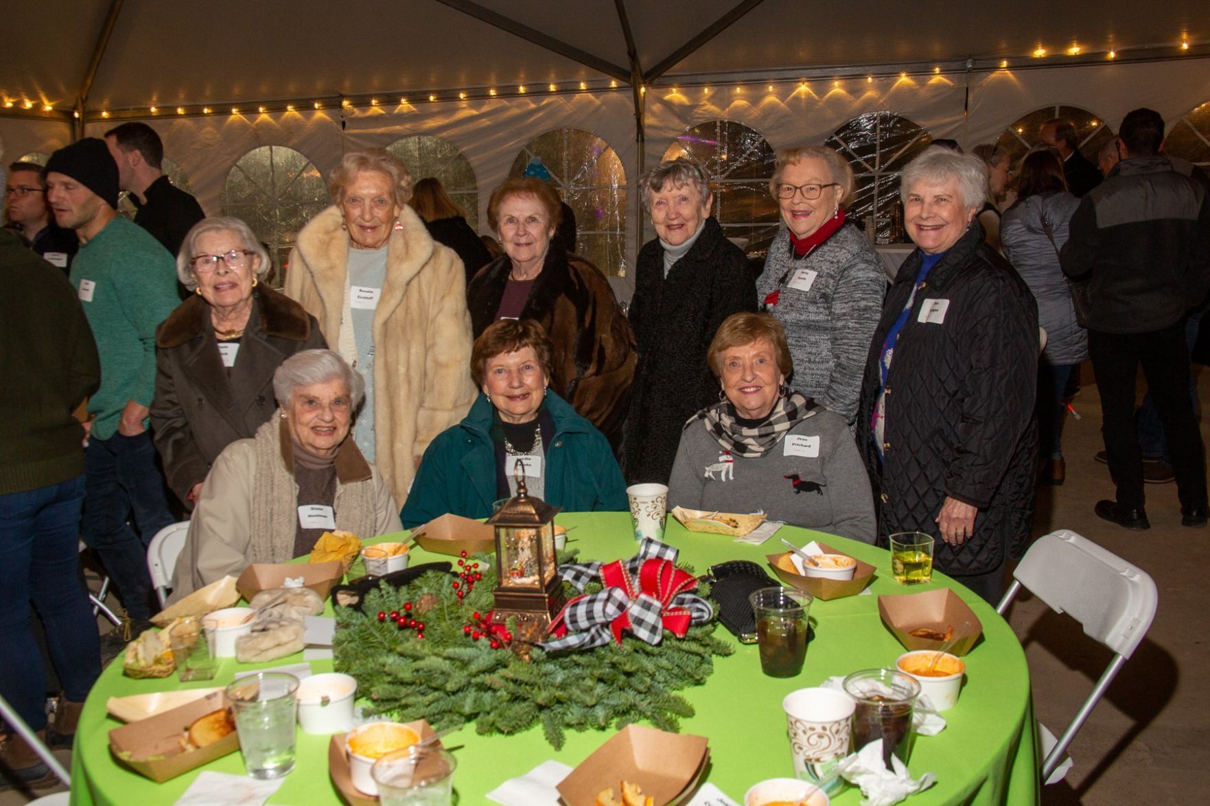 Paula Edick, Rosalie Eickhoff, Lorraine Murphy, Joan Curin, Betty Sue Brogan, seated – Diane Hootman, Lucille Jacobs, Jean Prichard